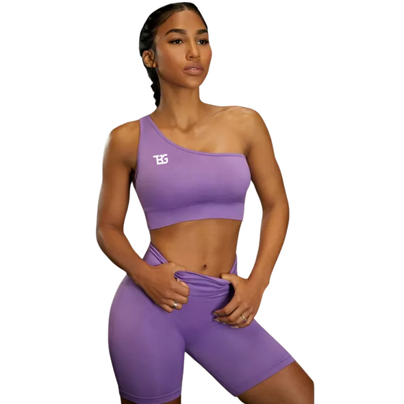 The Better One Shoulder Sports Bra - TheBetterGirl TheBetterGirl Sports Bra TheBetterGirl